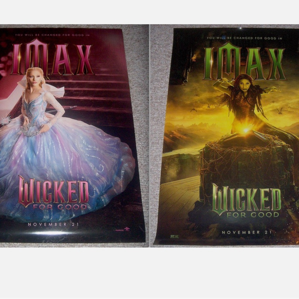 Wicked for good Promo Movie Poster two sided
